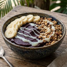 Açaí com acompanhamentos